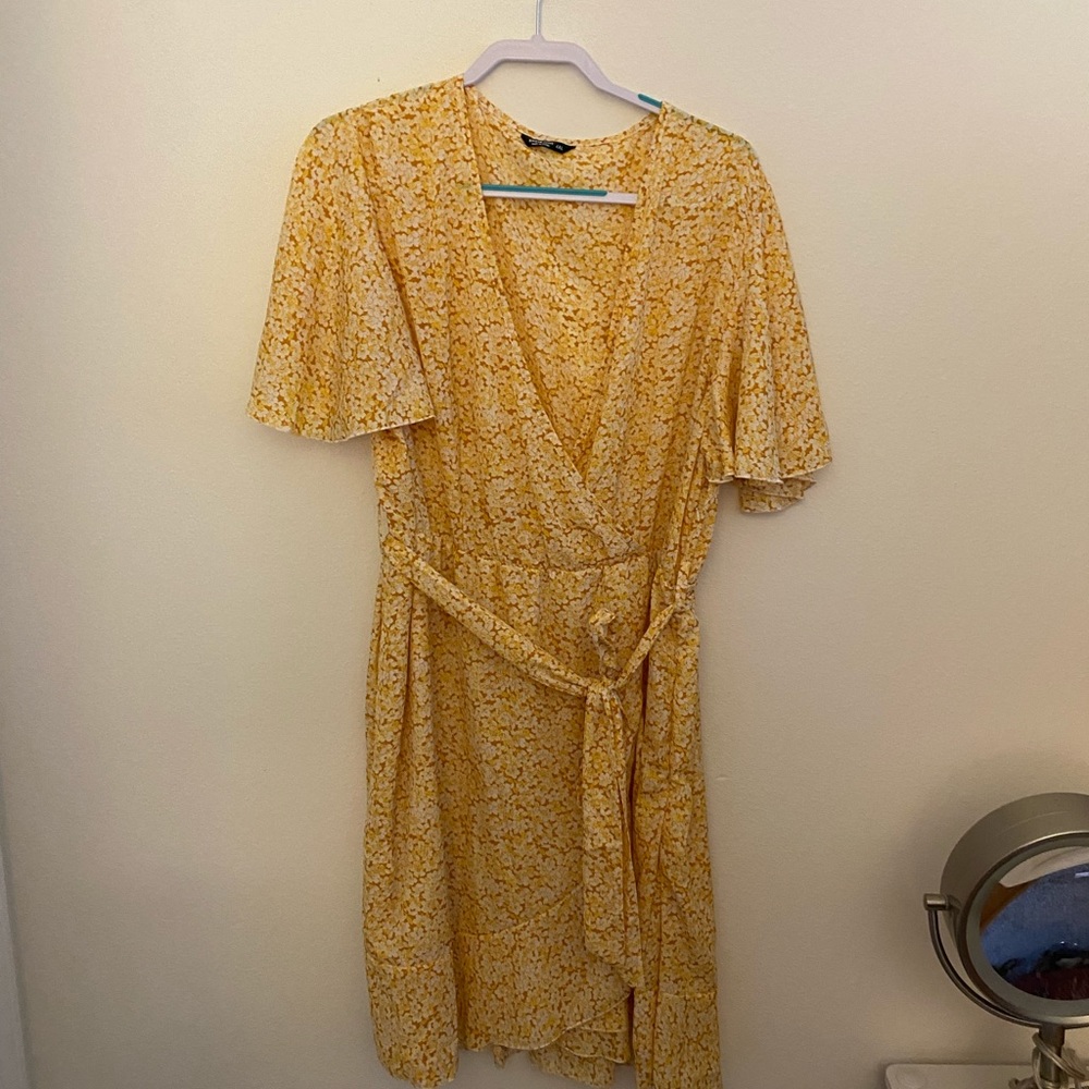 Shein Yellow Floral Sundress